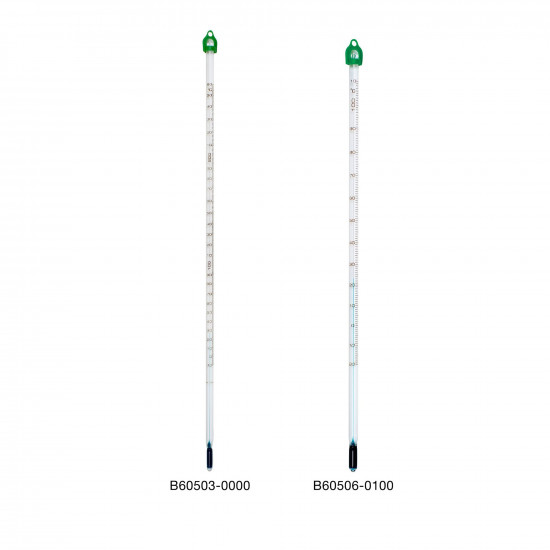 Bel-Art, H-B Enviro-Safe General Purpose Liquid-In-Glass Laboratory Thermometer; -35 to 50C, 76mm Immersion, Environmentally Friendly