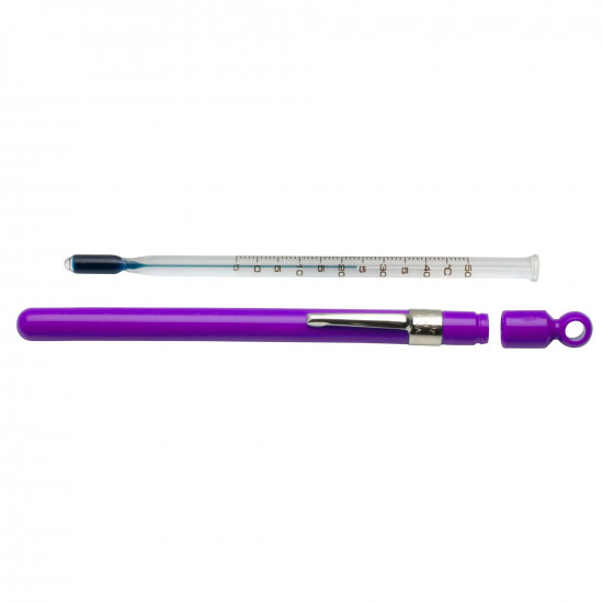 Bel-Art, H-B Enviro-Safe Liquid-In-Glass Pocket Laboratory Thermometer; -5 to 50C, Closed Plastic Case, Environmentally Friendly Bel-Art, H-B Enviro-Safe Liquid-In-Glass Pocket Laboratory Thermometer; -5 to 50C, Closed Plastic Case, Environmentally Friendly