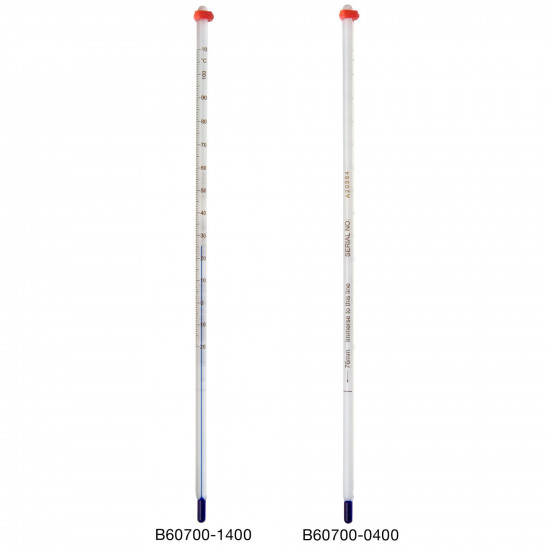 Bel-Art, H-B DURAC Plus General Purpose Liquid-In-Glass Laboratory Thermometer; -35 to 50C, Total Immersion, Organic Liquid Fill Bel-Art, H-B DURAC Plus General Purpose Liquid-In-Glass Laboratory Thermometer; -35 to 50C, Total Immersion, Organic Liquid Fill