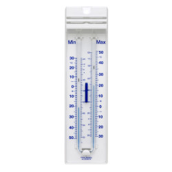 Bel-Art, H-B DURAC Liquid-In-Glass Maximum/Minimum Thermometer; -35 to 50C (-30 to 120F), Organic Liquid Fill