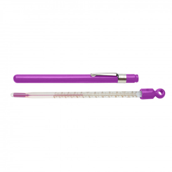 Bel-Art, H-B DURAC Plus Pocket Liquid-In-Glass Laboratory Thermometer; -10 to 110C (0 to 220F), Closed Plastic Case, Organic Liquid Fill Bel-Art, H-B DURAC Plus Pocket Liquid-In-Glass Laboratory Thermometer; -10 to 110C (0 to 220F), Closed Plastic Case, Organic Liquid Fill