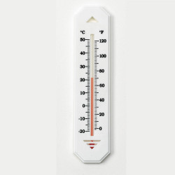 Bel-Art, H-B DURAC Liquid-In-Glass Wall Thermometer; -20 to 50C (0 to 120F), Organic Liquid Fill