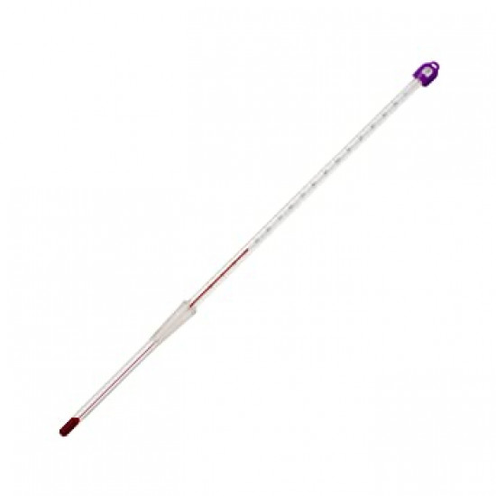 Bel-Art H-B DURAC 10/30 Ground Joint Liquid-In-Glass Thermometer; -10 to 250C, 25mm Immersion, Organic Liquid Fill