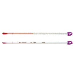 Bel-Art, H-B DURAC Dry Block/Incubator Liquid-In-Glass Thermometer; 20 to 100C, PFA Safety Coated, 76mm Immersion, Organic Liquid Fill