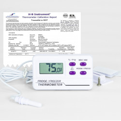 Bel-Art, H-B DURAC Calibrated Electronic Thermometer with Waterproof Sensor; -50/70C (-58/158F), 39 x 15mm