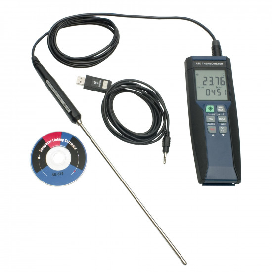 Nhiệt kế điện tử / Bộ lưu dữ liệu Bel-Art H-B DURAC High Temp Precision RTD; -100 to 400C (-148 to 752F), tự báo hiệu chuẩn Nhiệt kế điện tử / Bộ lưu dữ liệu Bel-Art H-B DURAC High Temp Precision RTD; -100 to 400C (-148 to 752F), tự báo hiệu chuẩn