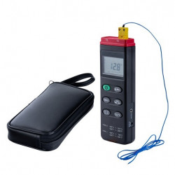 Bel-Art H-B DURAC Calibrated Thermocouple Thermometers; -200/1370°C (-328/2498°F), 2 Probe (K/J)