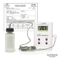 Bel-Art, H-B Frio-Temp Calibrated Electronic Verification Thermometer; -50/200C (-58/392F), General Calibration