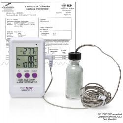Bel-Art, H-B Frio Temp Calibrated Electronic Verification Thermometer / Event Logger; -50/200C (-58/392F), General Calibration