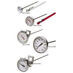 Bel-Art H-B DURAC Bi-Metallic Thermometer; -10 to 110C (0 to 220F), 33mm Dial