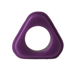 Bel-Art, H-B Liquid-in-Glass Thermometer Non-Roll Fitting, Purple PVC Plastic, Triangular (Pack of 25)