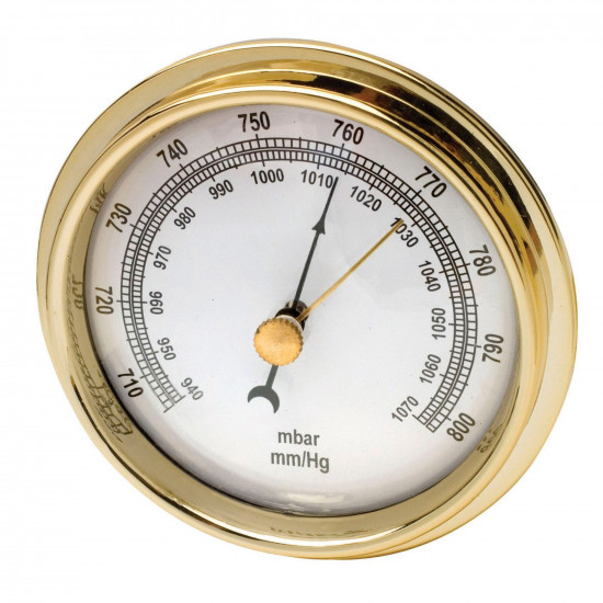 Đồng hồ đo áp suất Bel-Art H-B DURAC; Phạm vi Milibar 940 đến 1070, Nhựa