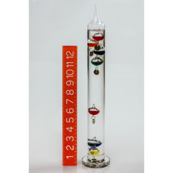 Bel-Art, H-B DURAC Galileo Thermometer; 18 to 30C (64 to 88F), 7 Spheres, 17 in.