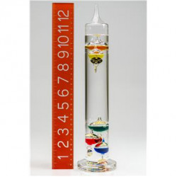 Bel-Art, H-B DURAC Galileo Thermometer; 18 to 26C (64 to 80F), 5 Spheres, 13 in.