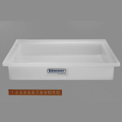 Bel-Art General Purpose Polyethylene Tray without Faucet; 21½ x 25½ x 4 in.