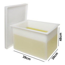 Bel-Art Heavy Duty Polyethylene Rectangular Tank with Top Flanges, without Faucet; 15.25 x 12 x 19 in.