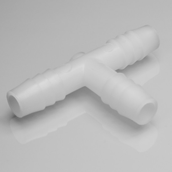 Bel-Art “T” Shaped Tubing Connectors for ⅜ in. Tubing; Polypropylene (Pack of 12) Bel-Art “T” Shaped Tubing Connectors for ⅜ in. Tubing; Polypropylene (Pack of 12)
