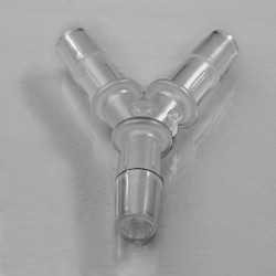 Bel-Art Wye (Y) Tubing Connectors for ⁵⁄₁₆ in. Tubing; Polypropylene (Pack of 12)