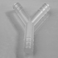 Bel-Art Wye (Y) Tubing Connectors for ½ in. Tubing; Polypropylene (Pack of 12)
