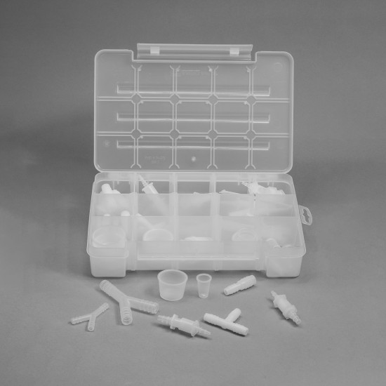 Bel-Art Complete 72-Piece Plastic Fitting Assortment