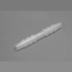 Bel-Art Straight Tubing Connectors for ³⁄₁₆ in. Tubing; Polypropylene (Pack of 12)