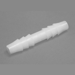 Bel-Art Straight Tubing Connectors for ¼ in. Tubing; Polypropylene (Pack of 12)