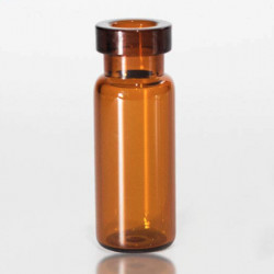 INNOTEG 2mL Amber Crimp Top Glass Vial, Grade B, φ11mm, φ11.6* 32mm, 100/pk