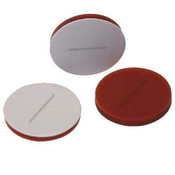 INNOTEG Pre-Slited White PTFE/Red Silicone Septum; Temperature Resistance -60℃~200℃, φ11*1mm, 100/pk