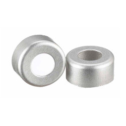 INNOTEG Sliver Open Top Aluminium Cap; Central Hole φ5.5mm, φ11mm, 100PK