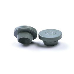 INNOTEG 20mm Gray Butyl Rubber Stopper, φ20*3mm, 100/pk